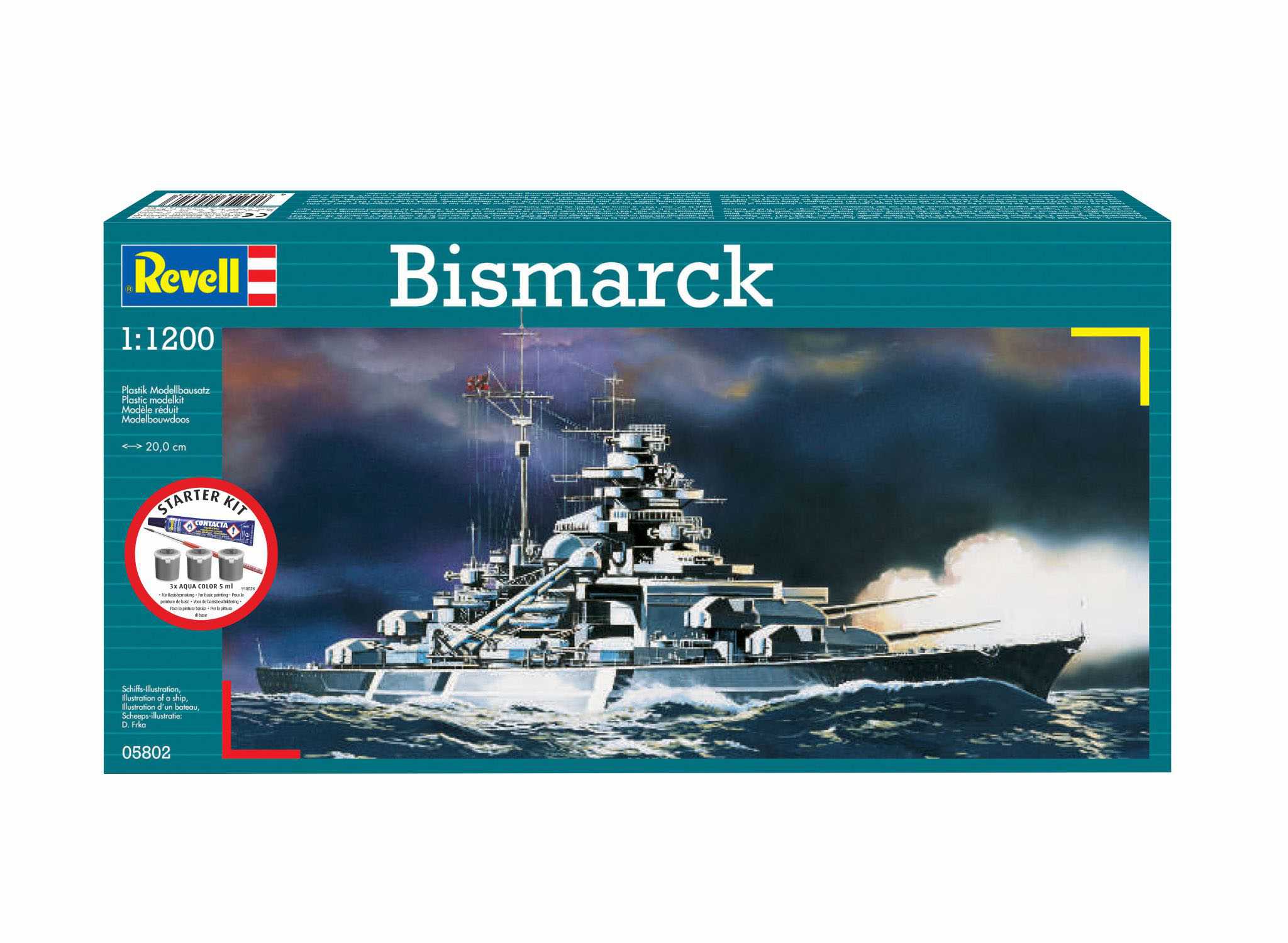 Starter Kit loď 75802 - Bismarck (1:1200)