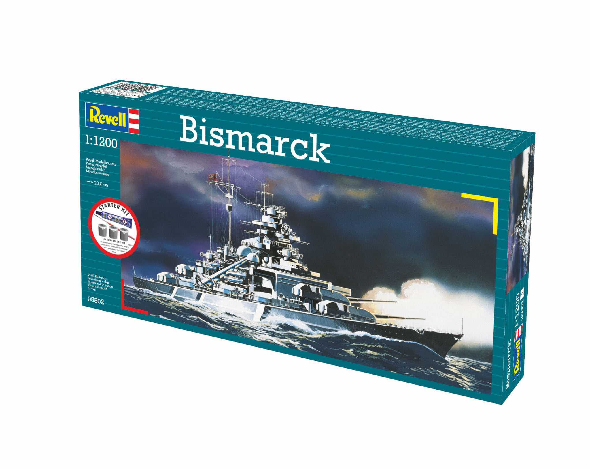 Starter Kit loď 75802 - Bismarck (1:1200)